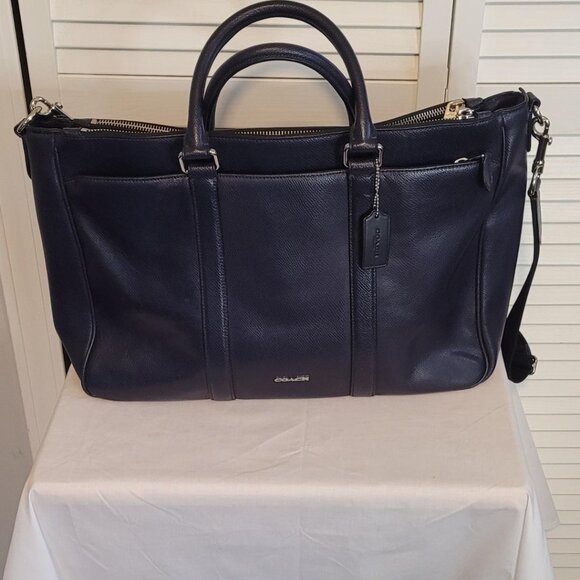 COACH Authentic Metropolitan Laptop Bag - Navy Blue - Picture 2 of 10